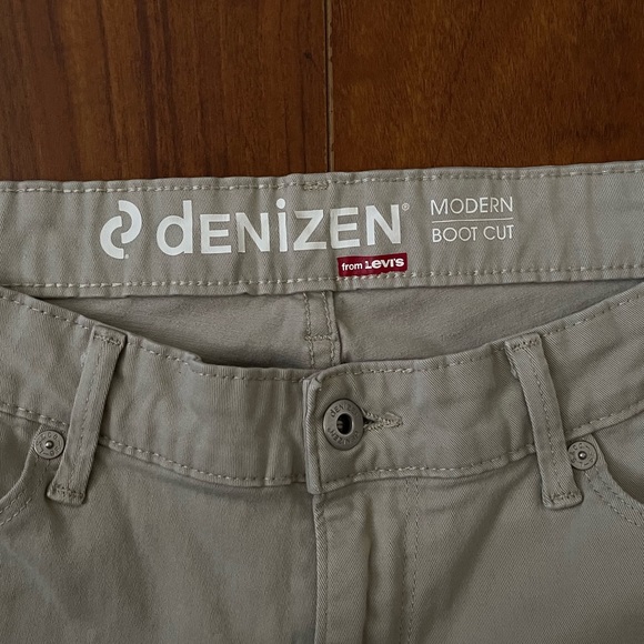 DENIZEN From LEVI’S Womens Modern Boot Cut Khaki Pants 14M - Picture 2 of 12